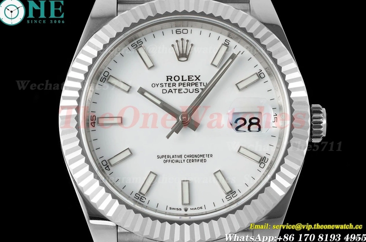 Stk A3235 126334 41mm SS White Jub SS Datejust EWEF 1231